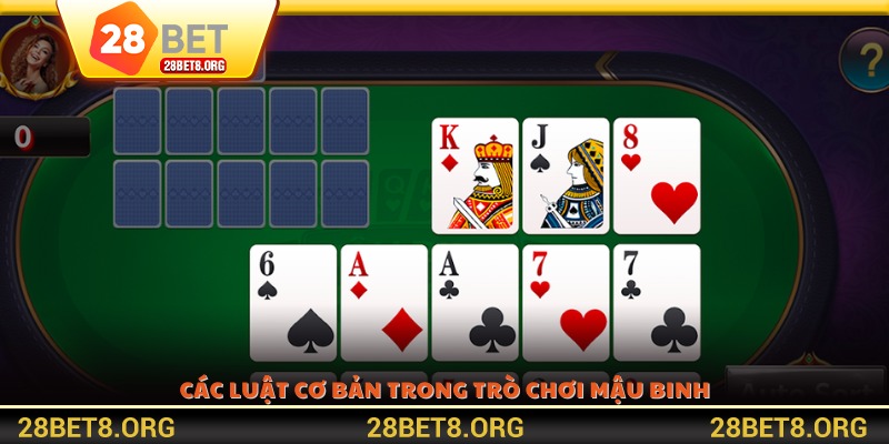 Các luật cơ bản trong trò chơi Mậu Binh