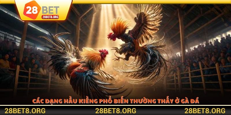 Các dạng hầu kiềng phổ biến thường thấy ở gà đá